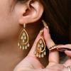 Retro Waterdrop Moissanite Cocktail Earring 14K Gold For Women Holiday Party Gift Jewelry Wedding Anniversary
