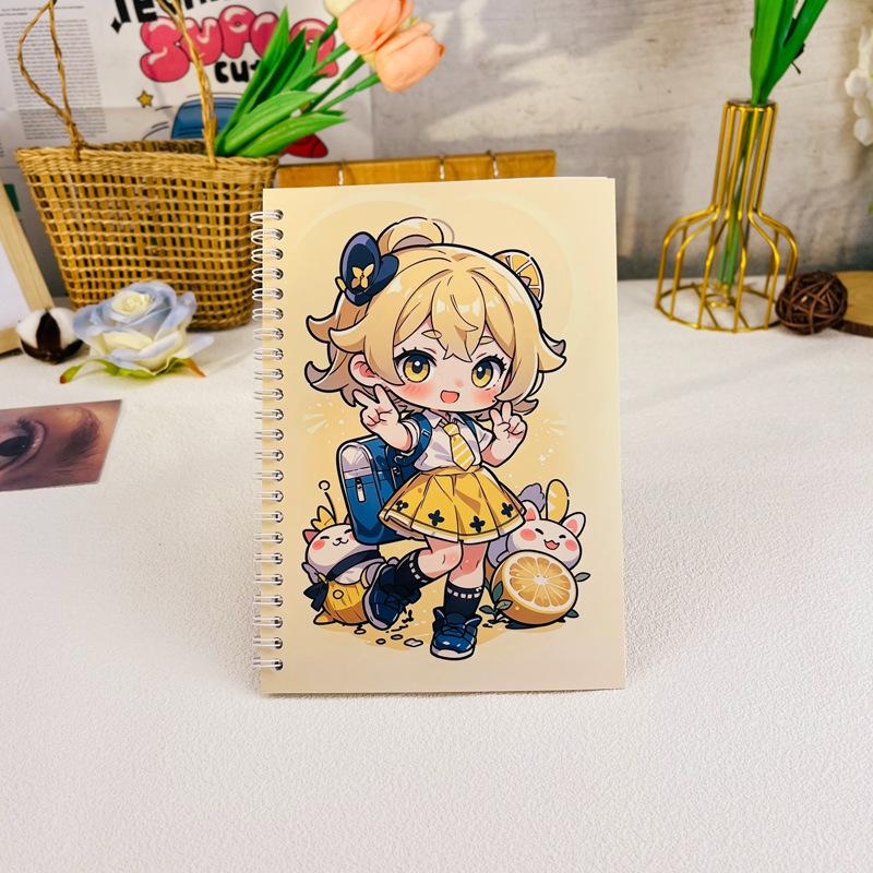 Handbook material storage book Glossy release book Handbook a5 material illustration Double-sided A5 release paper cartoon