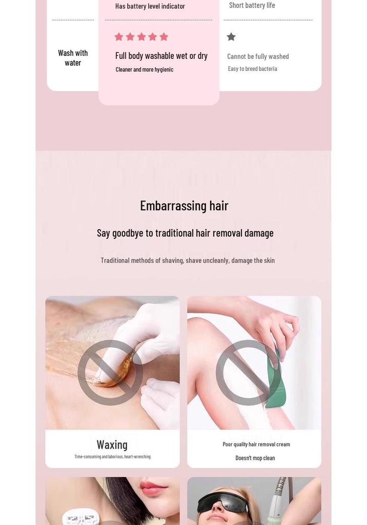Women's Double-Head Electric Epilator & Trimmer