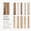 10-Sheet Vintage Long-Strip Lace Stickers, Delicate Lace Patterns for Hand Account Decoration & DIY Crafts