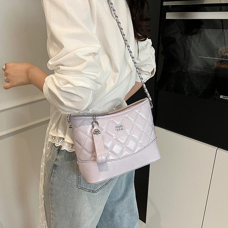 Bread puppy mashed taro Bobo rhombus stray bag women's chain bag shoulder messenger bag