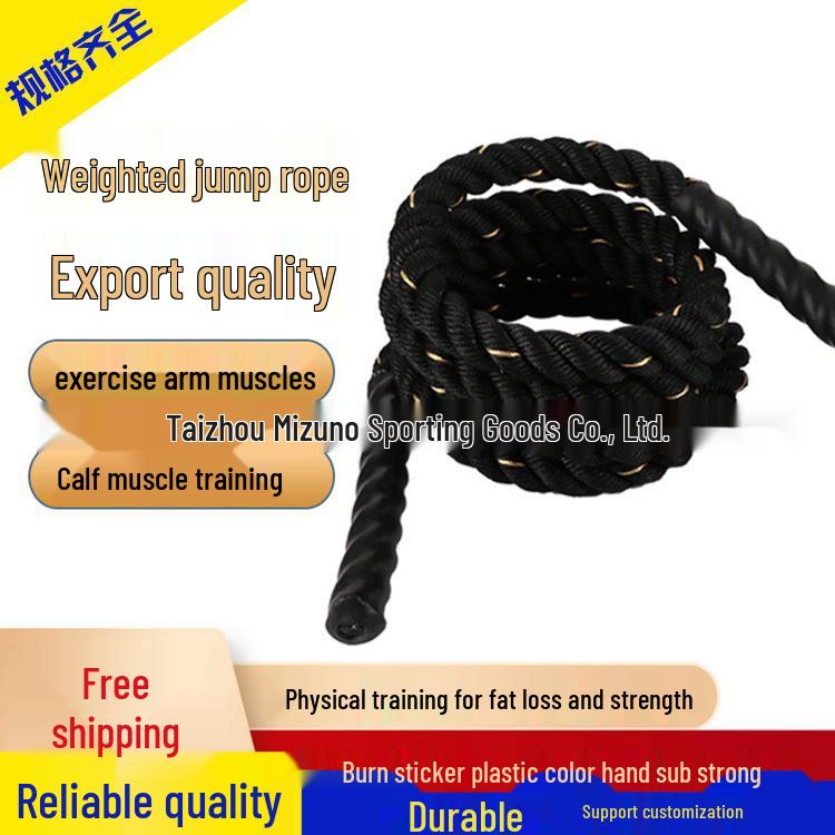 Weighted MMA Fitness Jump Rope for Arm Strength and UFC Training