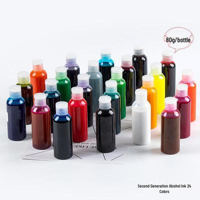 Second Generation 24 Color Essence 80g Epoxy Resin Pigment for DIY Handmade Mold and Drip Glue