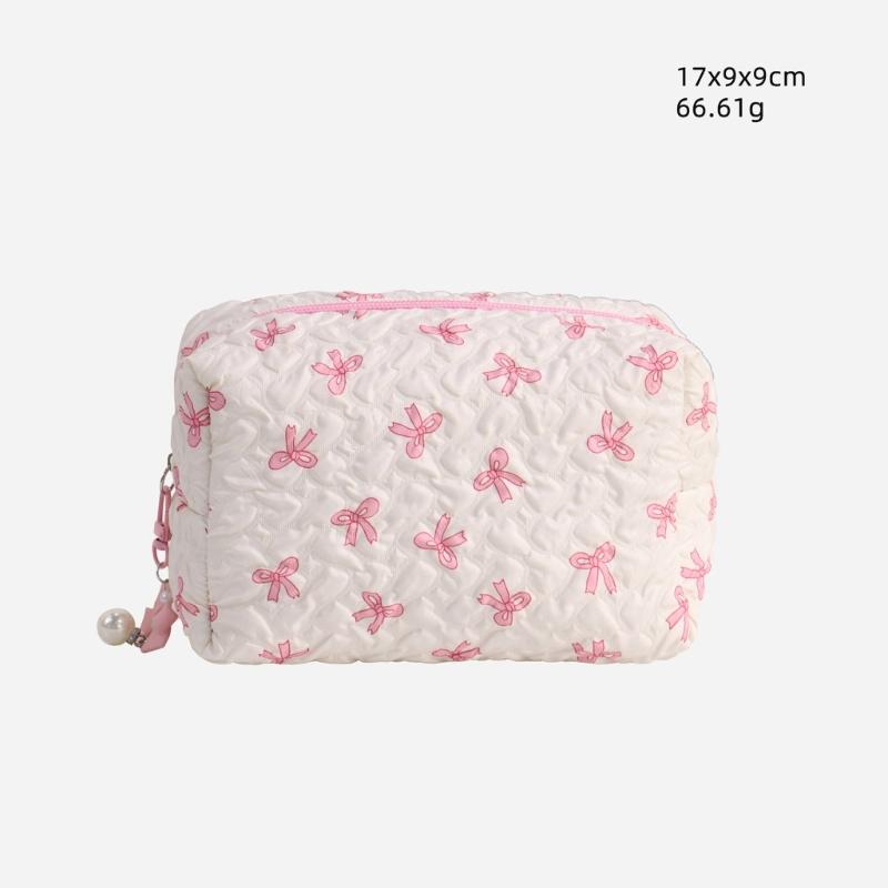 Cosmetic Bag Large Capacity Toiletry Bag Aesthetic Cosmetic Organizers Bows Makeup Bag Skincare Organisers for Women