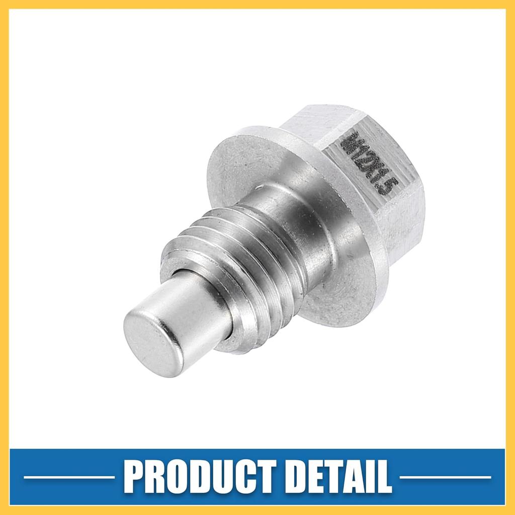 Motor Magnetische Ölablassschraube Ersatz für BMW E90 E92 E93 E46 E39 120i, M12x1.5 Edelstahl mit Kupferdichtung Auto Ersatzteile