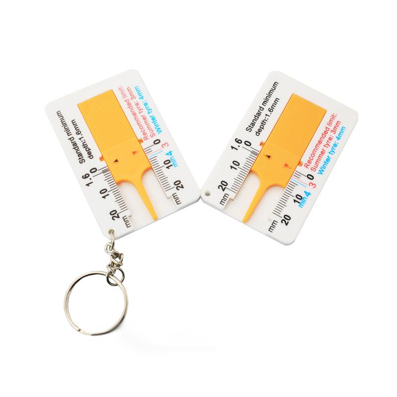 Car Tire Depth Gauge Ruler - Accurate Measurement Tool for Tyre Tread Thickness Inspection Automotive Tester