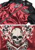 by our Riders Flying Fire Skull Embroidery Patch Bonding Riders Jacket Wine Red x [Banson] [Custom-ordered store] & JFV-901-WINERED-BLACK (XXL, Black)