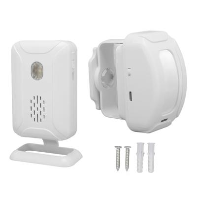 Welcome Doorbell Motion Sensor Adjustable Volume Entry Alert Wireless Infrared Doorbell with LED
