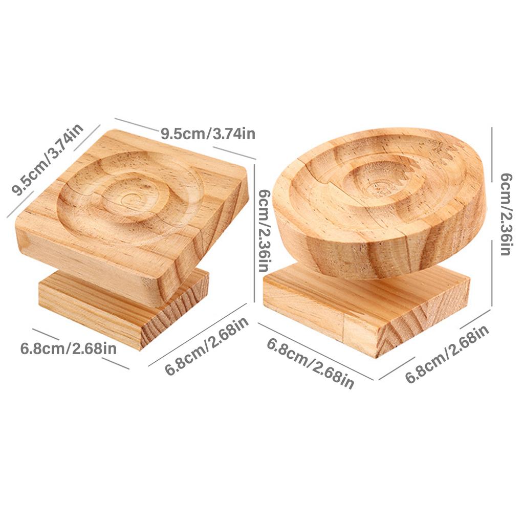 Elegant Jewelry Presentation Stand Bracelet Display Stand Wood Bangle Storage Holder for Artisans and Collectors