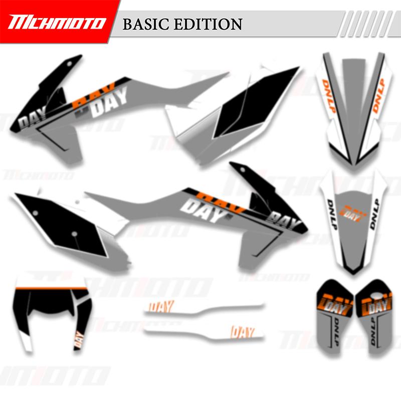 MCHMFG for KTM 125 250 300 350 450 SX SXF 2016 2017 2018 EXC XCW 2017 2018  Full Graphics Backgrounds Stickers Kits