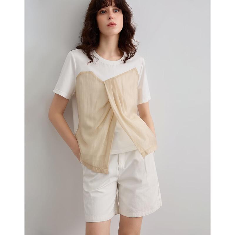 Demana Sorona Blend Color Block Short Sleeve T-Shirt L