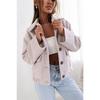 Womens Wool Coat Solid Color Pocket Breast Fashion New