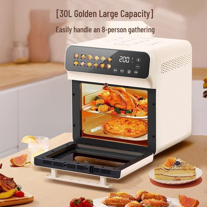 Zhigao 3-in-1 Smart Electric Oven: Air Fryer, Baker & Roaster with Visual Display