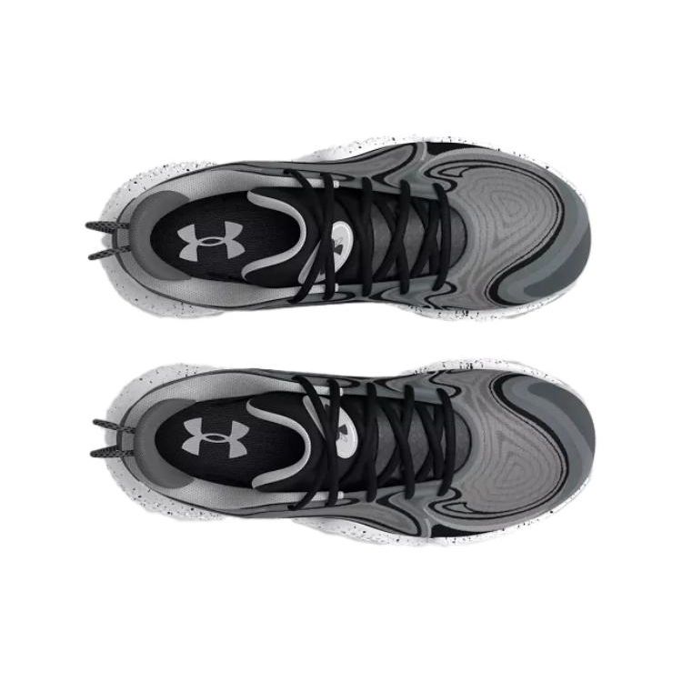 Under Armour Spawn 6 Mod Grey Black Unisex Sneakers 3027263-102