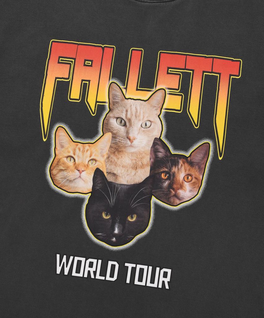 FALLETT Nero Band Short Sleeve T-Shirt Charcoal