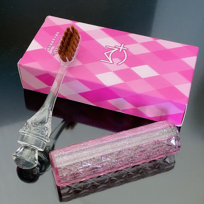 Portable Soft Bristle Toothbrush for Gum Care - 10,000 Bristles - Travel-Friendly Couple's Gift Set