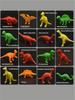 Mini Colorful Dinosaur Toys Triceratops Tyrannosaurus Solid Model Kids Cognitive Educational Toys Party Decor Cake decoration