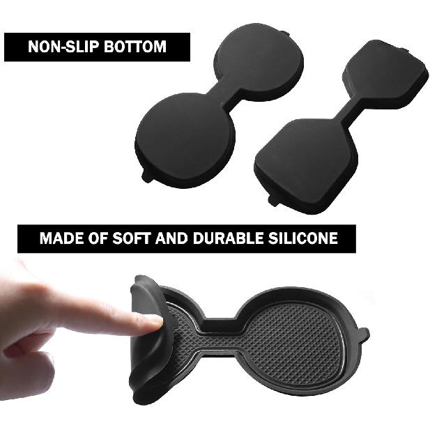 SENSHINE 3D Cup Holder Erts For Toyota Rav4 Accessories 2025 2024      Silicone Cup Coaster Mat Center Console Liner Protector Pad For Toyota Rav4