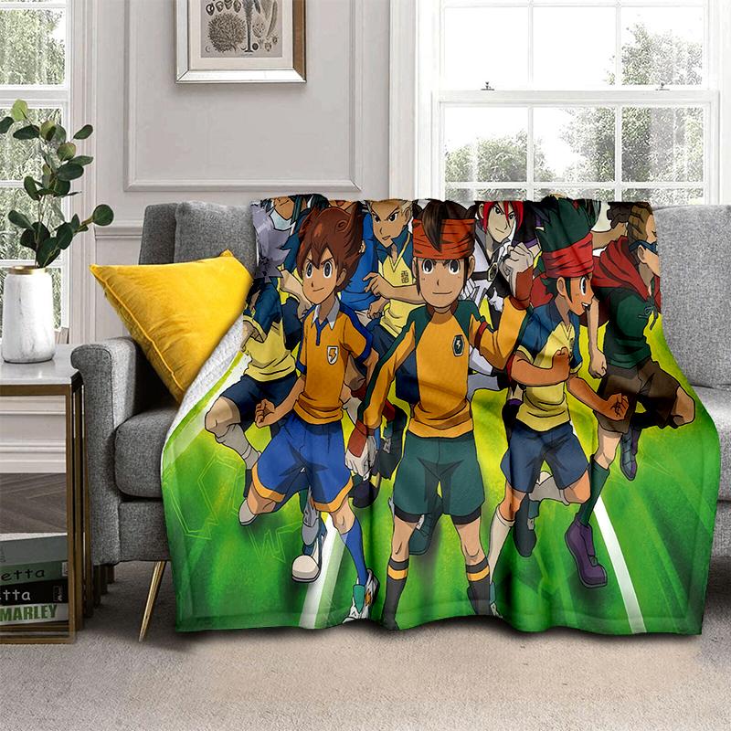 3D Inazuma Eleven Mark Evans Anime Cartoon Soft Plush Blanket,Flannel Blanket Throw Blanket for Living Room Bedroom Bed Sofa Kid