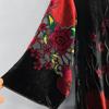 100% Silk Dress for Women Loose Jacquard A-Line Flocked Dress Vintage Soft Skin-Friendly Printed Velvet Dress Spring and Summer