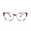 Leopard Frame Anti Blue Rays Cat Eye Prescription Eyeglasses Women Men  Spring Leg Myopes Lunettes 0 -0.5 -0.75 -1.0 To -6.0