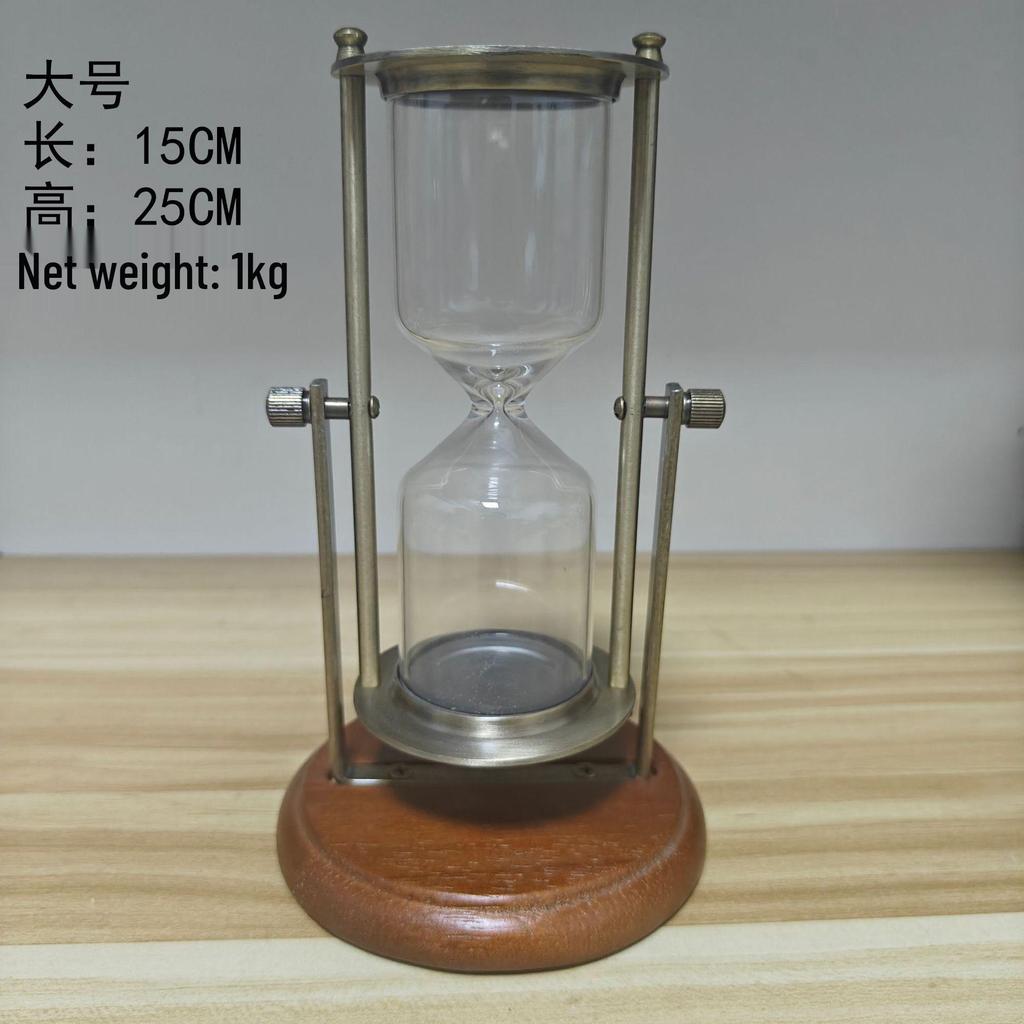 Creative Retro Hourglass Toothbrush Timer with Flowing Sand