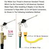Copper High-Pressure Car Wash Nozzle with Brush Attachment