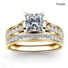 Charm Partnerringe Romantische Damen Rote Strassringe Set Trendige Herren Edelstahl Keltischer Drachenringe Ehering Schmuck