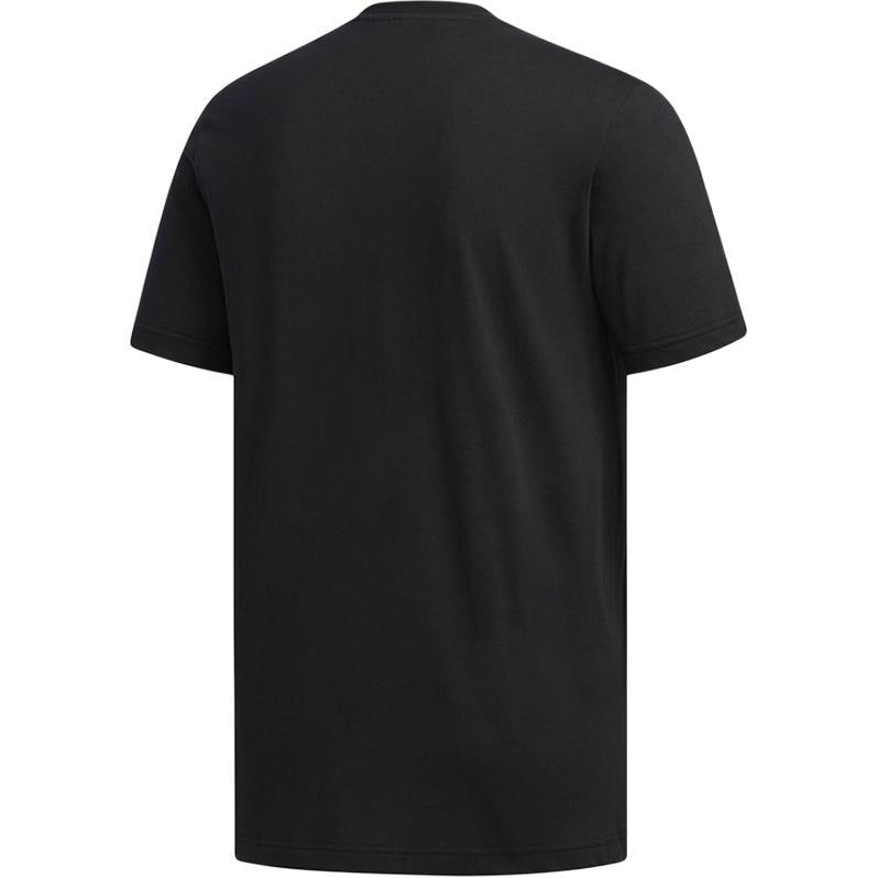 adidas Letter Round Neck Comfortable Short Sleeve T-Shirt Men Tops Black FM6232