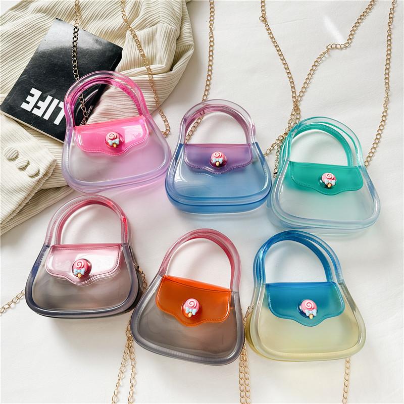 Macaron Jelly Bag, Transparent Gift Bag, Small Exquisite Chain Bag, Small Cage Bag, Portable Shoulder Crossbody.