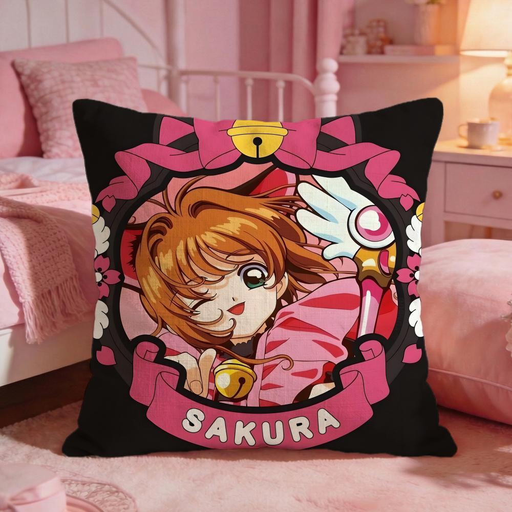 CCardcaptor SakuraS Anime Cushion Cover Premium Comfort Reversible Pillow Cove Two In One Design For Any Room  Car Interior