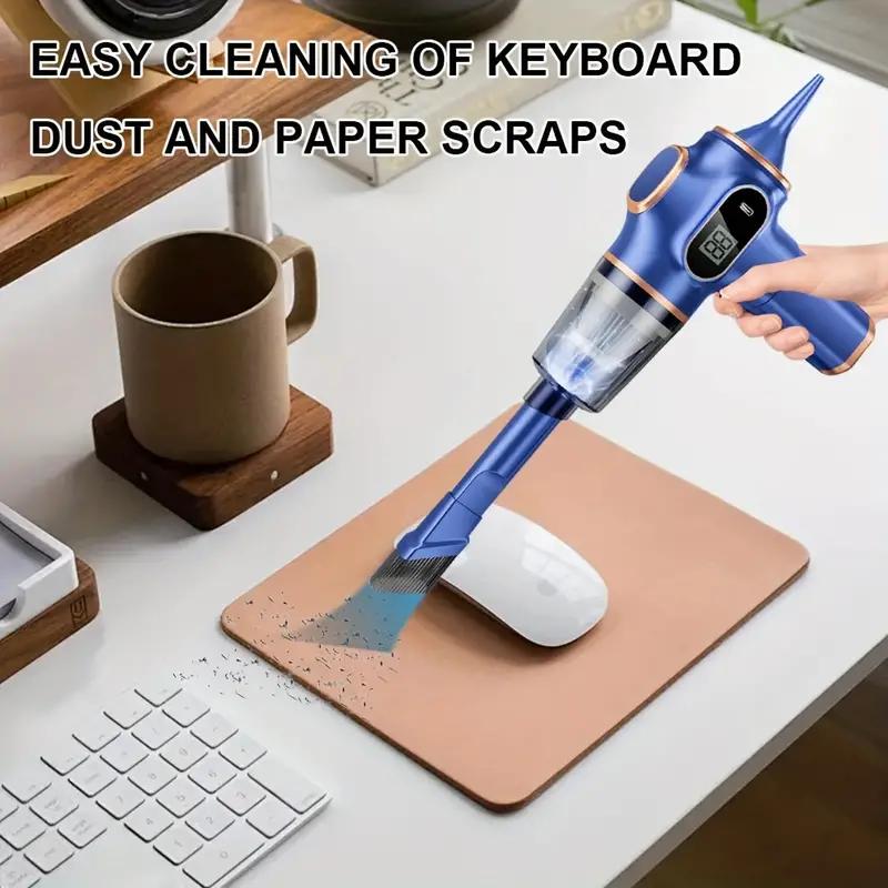 3-in-1 High-Power Wireless Handheld Vacuum Cleaner - Strong Suction, Blowing Pump, Portable, For Car And Home, Lightweight, Cordless, Rechargeable