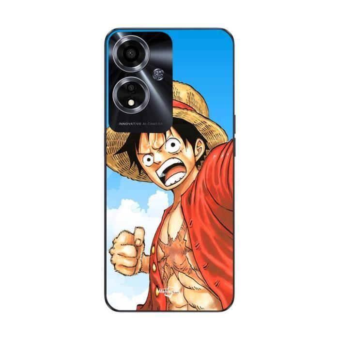 Case - Maniacase - Oppo A59 5G - Soft - Black - Monkey D Luffy
