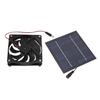 Solarmodul Lüfter Set 50W Betrieben Tragbar für Gewächshaus Schuppen Hühnerstall Haustierhaus Fenster Abluft