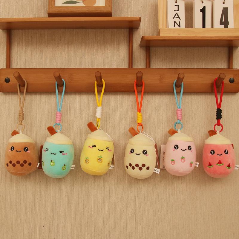 4-inch Creative Cartoon Plush Doll Keychain - Cute Claw Machine Toy & Gift for Girls