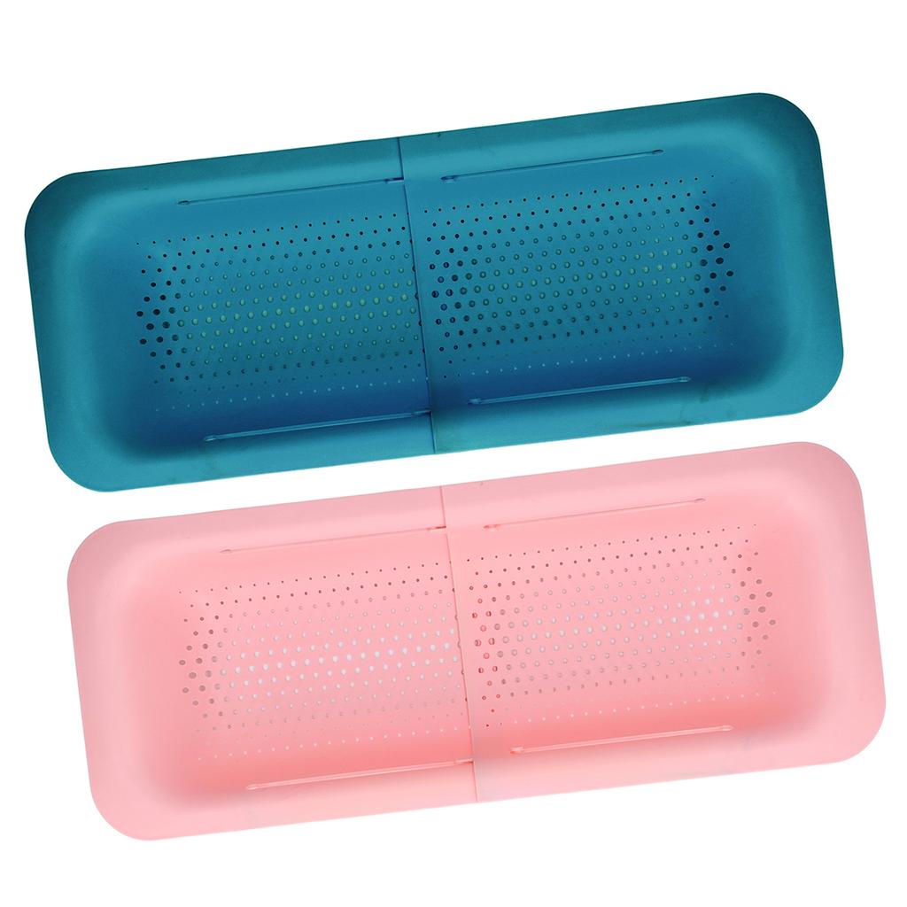 Siebkorb ABS-Material Teleskopisch Flexibles Hohlboden-Design Abtropfsieb Küchenzubehör
