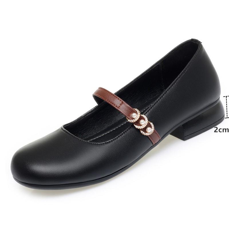 Fashion AIYUQI Mary Jane Shoes Women's 2025 Spring New Shallow Mouth Large-Size Ladies Shoes Commuter Work Shoes Women