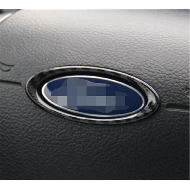 For Ford Focus ST/RS 2012-2018 Carbon Fiber Inner Steering Wheel Logo Frame Trim
