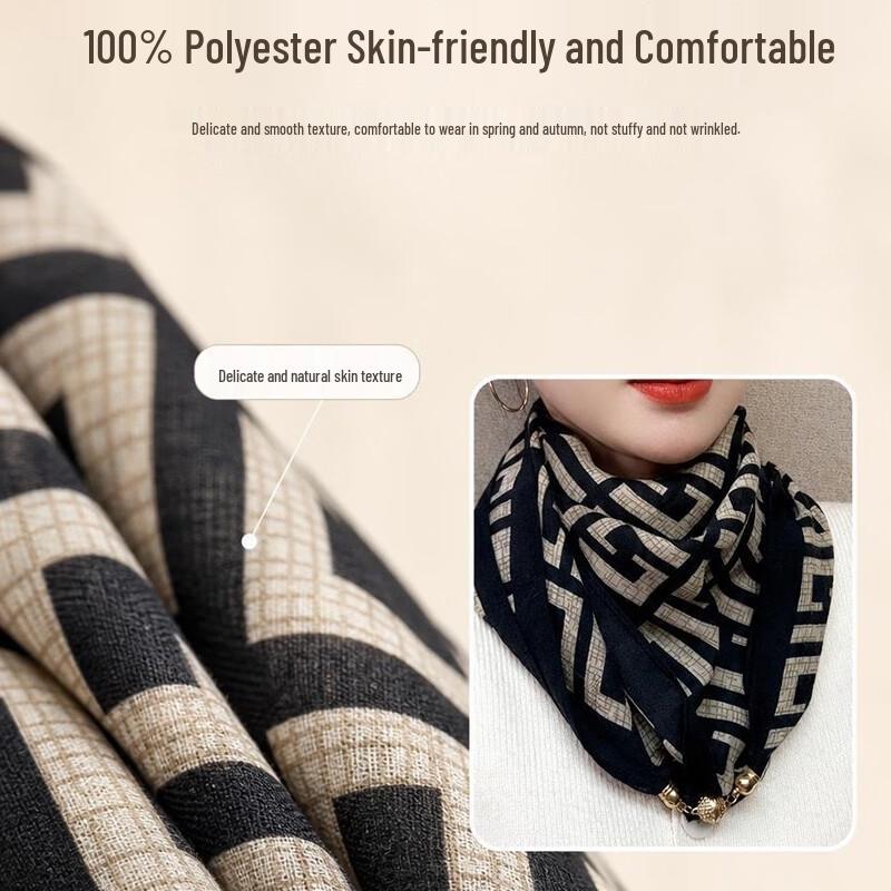 FitonTon Women's Elegant Magnetic Scarf