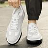 Genuine Leather White Board Shoes Men Skateboard Loafers Man Sport Casual Sneakers Mens Lace Up Flats Male Skate Shoes 2026