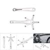 1Pair 170MM Mountain Road Bike Alloy Single Crankset Repair Parts (Black)