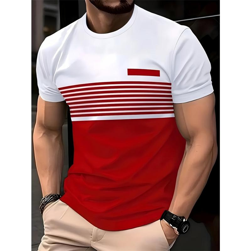 Summer Fashion Short Sleeved 3D Printed T-shirt