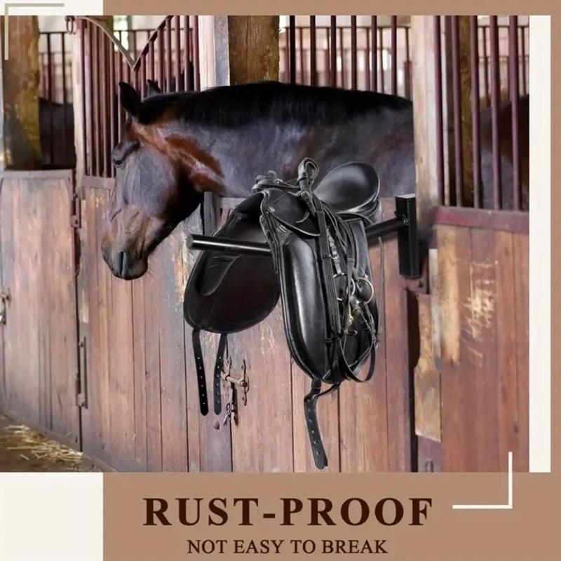 Removable Portables Saddles Holder Rustproofed Saddles Organizers for Horses Tacks Storage Hangs On Fence Trailer Door