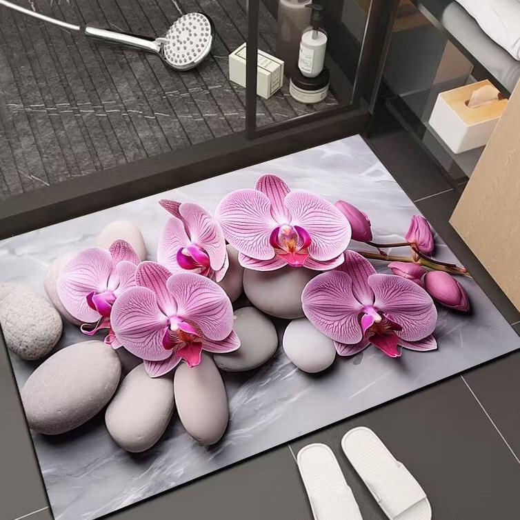 Diatomaceous Earth Non-slip Quick-dry Bathroom Mat – Water Absorbent & Dirt-resistant
