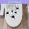 PVC-Halloween-Spinnennetz-Toilettenaufkleber für die Dekoration von Wohn- und Büroräumen