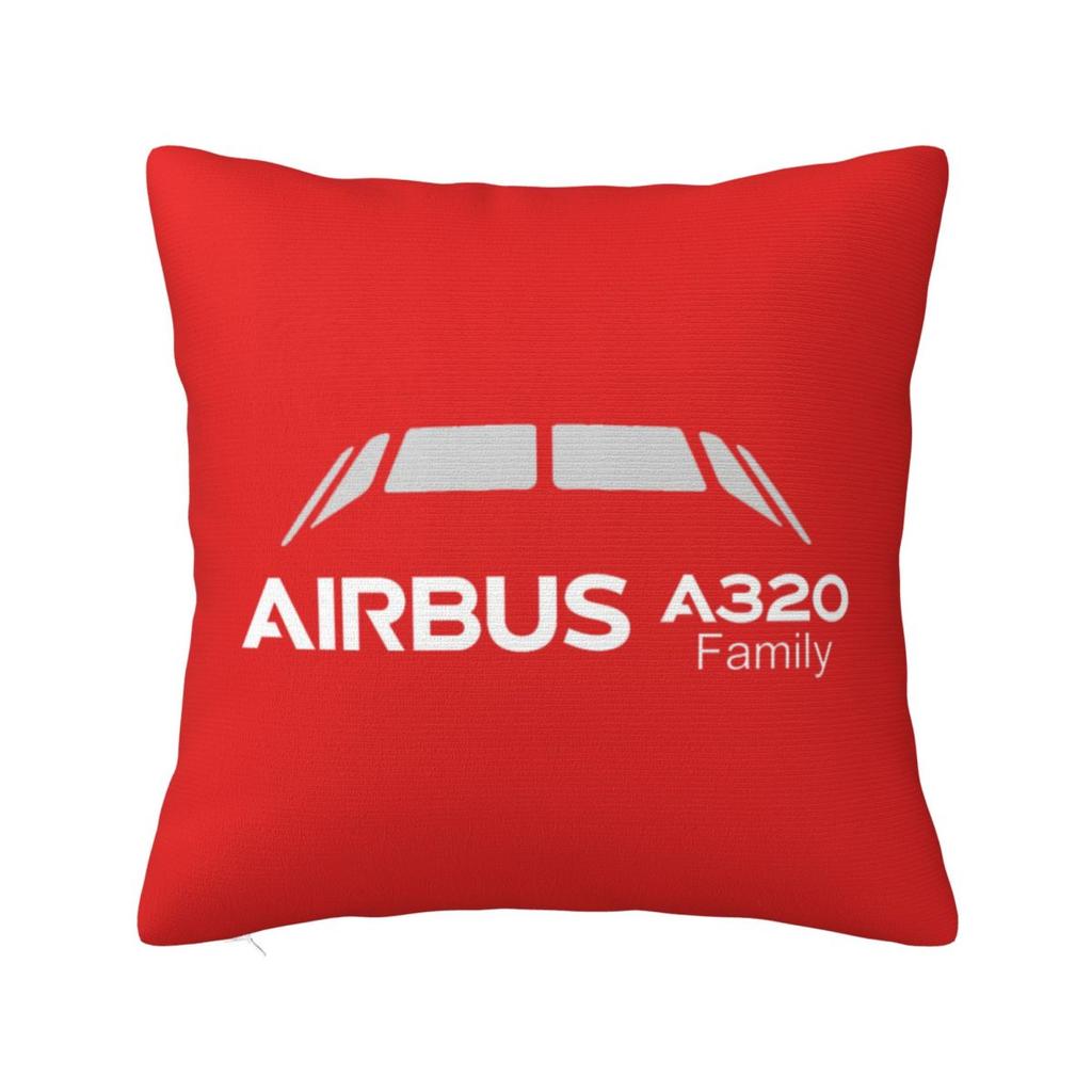 A320 Family Square Pillowcase Cushion Cover Pillow Case Throw Pillow Cover for Home Sofa Living Room