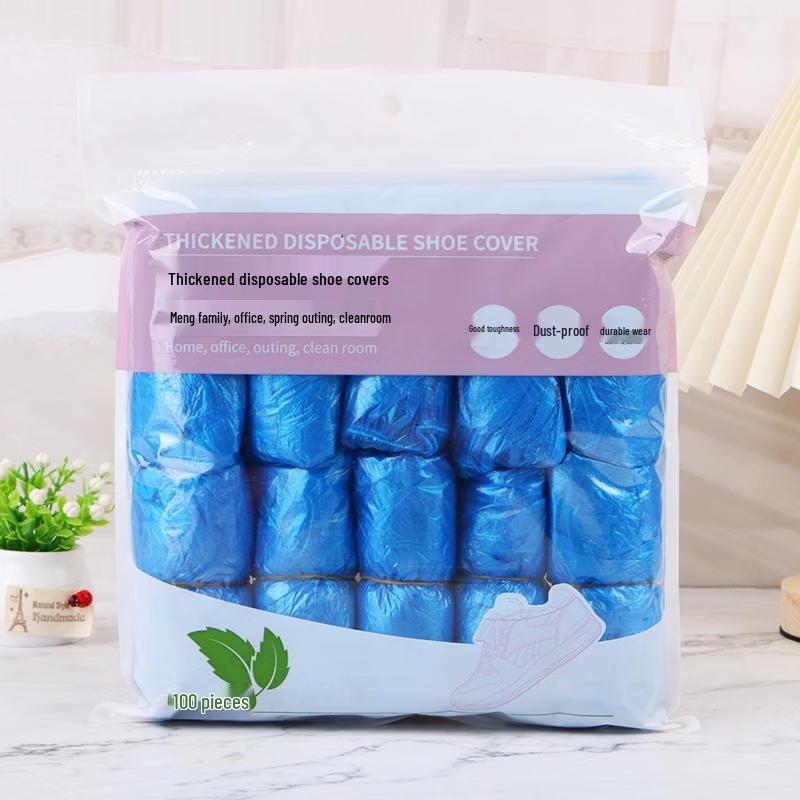 FKIV Disposable Thickened PE Plastic Shoe Covers