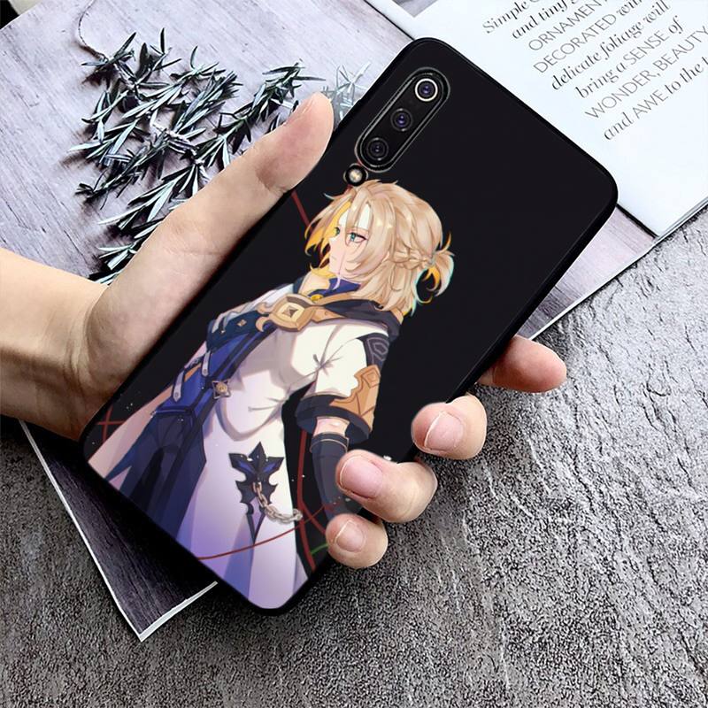Genshin Impact Albedo Telefonkasten für Xiaomi max3 mi 9 se mi8 F1 9SE 10 lite F1 Zurück Coque