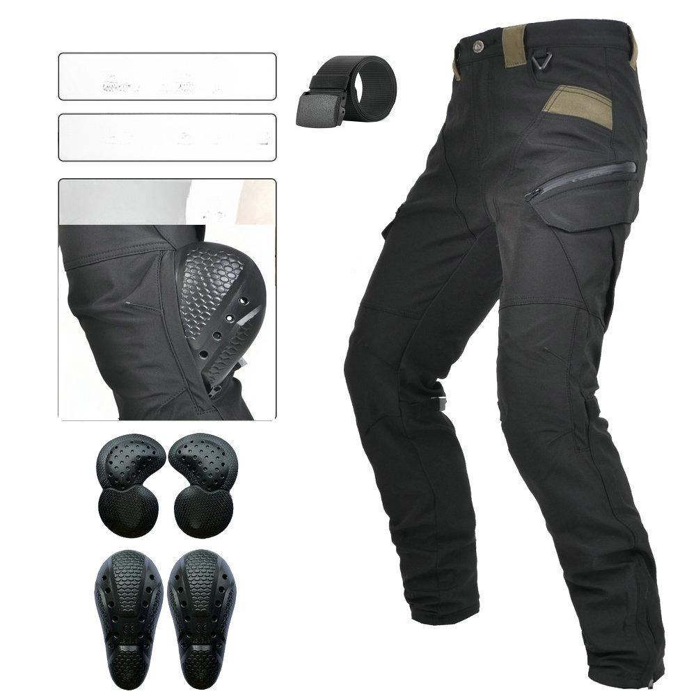 New product Motorcycle Four Seasons Anti-drop Riding Pants, Waterproof and Windproof Double Layer Breathable High Waist Locomotive Anti-drop Pants Men