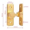 Barn Door Latch Zinc Alloy 90 Degree Room Door Latch Durable Sliding Lock Gate Latch for Shed Barn Outdoor Bedroom Window